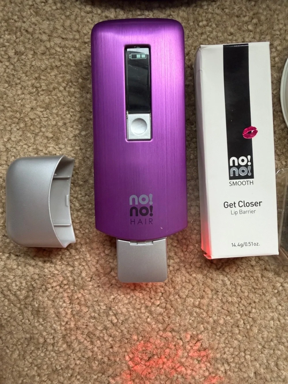 no!no! Pro Hair Removal System Model 8800 (purple) with Case & Tips - NO CHARGER